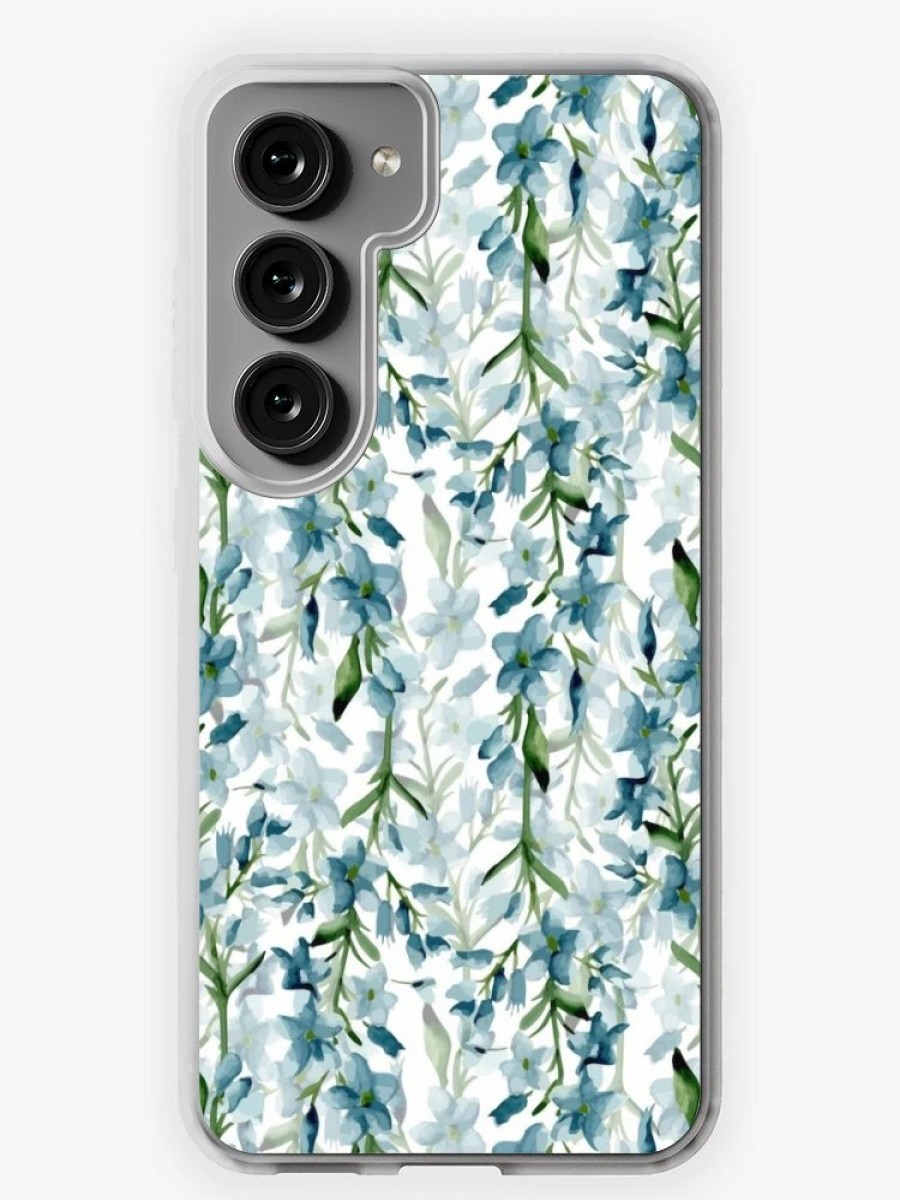 Redbubble Blue Branches Samsung Galaxy Phone Case Wholesale