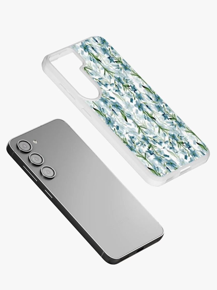 Redbubble Blue Branches Samsung Galaxy Phone Case Wholesale