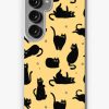 Redbubble Black Cat Pattern Samsung Galaxy Phone Case Online