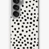 Redbubble Preppy Brushstroke Free Polka Dots Black And White Spots Dots Dalmation Animal Spots Design Minimal Samsung Galaxy Phone Case New