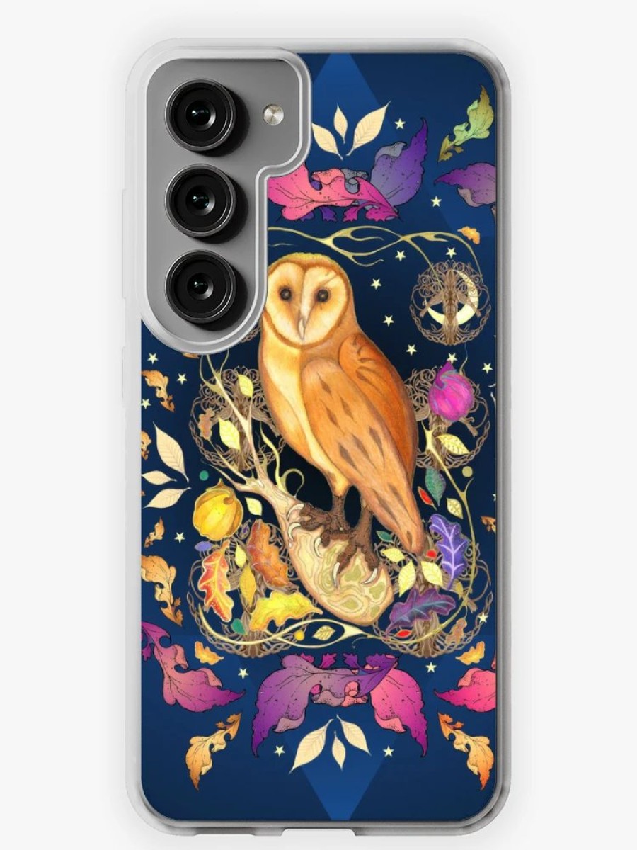 Redbubble Indian Summer Nocturne Barn Owl Samsung Galaxy Phone Case Online