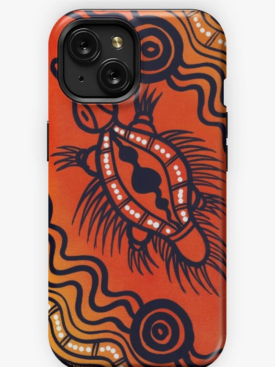 Redbubble Authentic Aboriginal Art - Echidna Iphone Case New