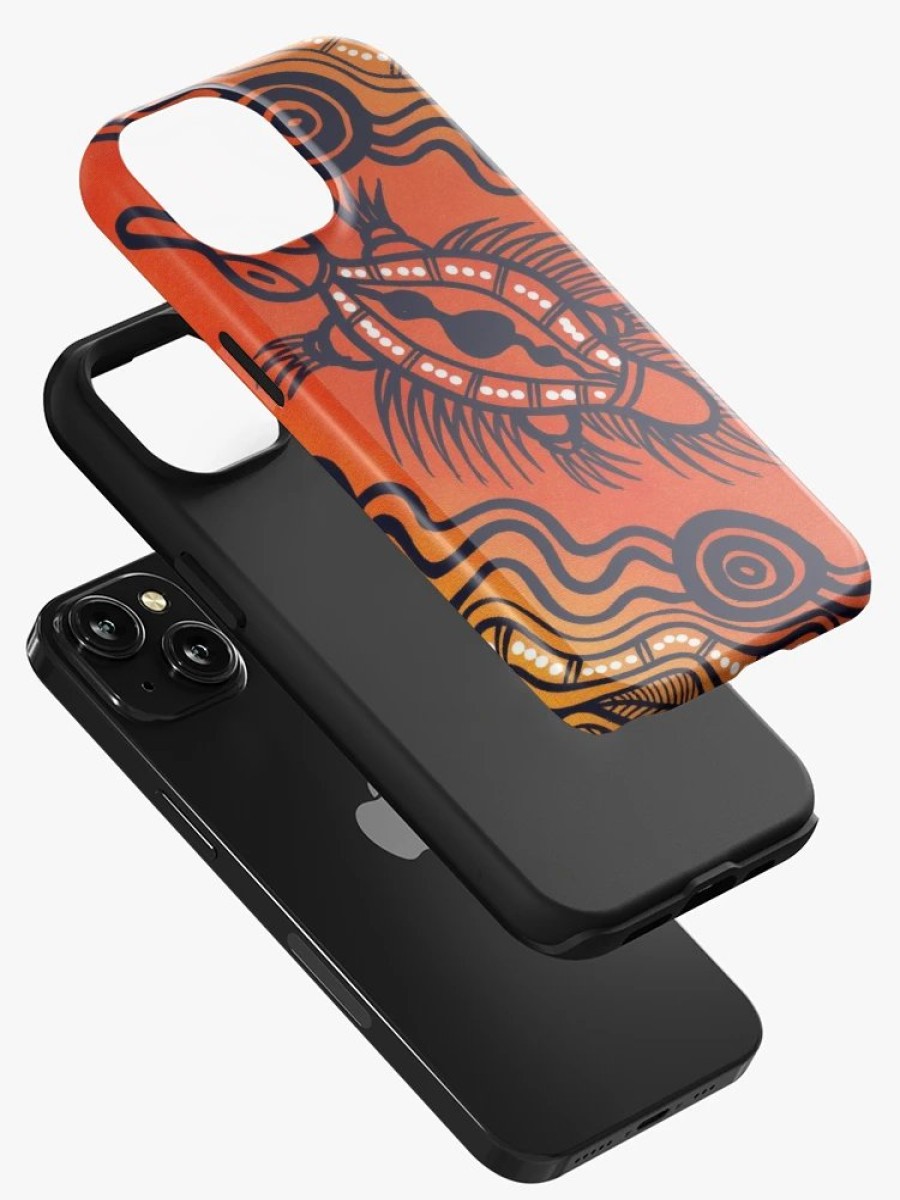 Redbubble Authentic Aboriginal Art - Echidna Iphone Case New