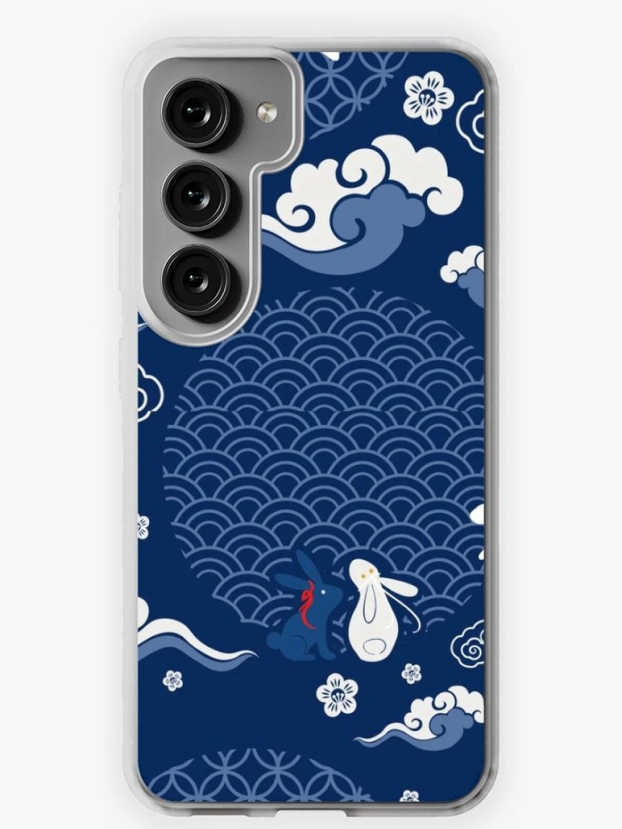 Redbubble Wangxian Qixi Festival Mask [Seamless] Samsung Galaxy Phone Case Hot