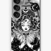 Redbubble Girl Portrait With Four Eyes, Sacred Space Circle. Samsung Galaxy Phone Case Wholesale