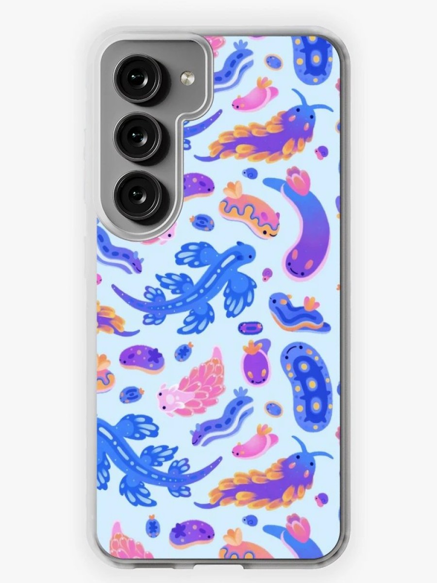 Redbubble Sea Slug - Pastel Blue Samsung Galaxy Phone Case New