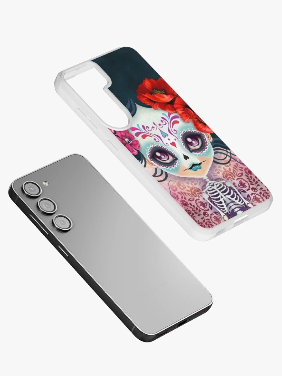 Redbubble Amelia Calavera - Sugar Skull Samsung Galaxy Phone Case Hot