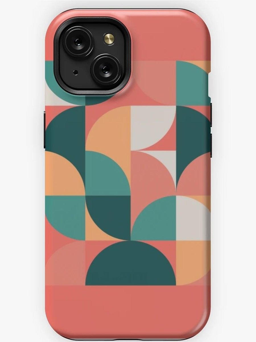 Redbubble Mid Century Geometric 19 Iphone Case Hot