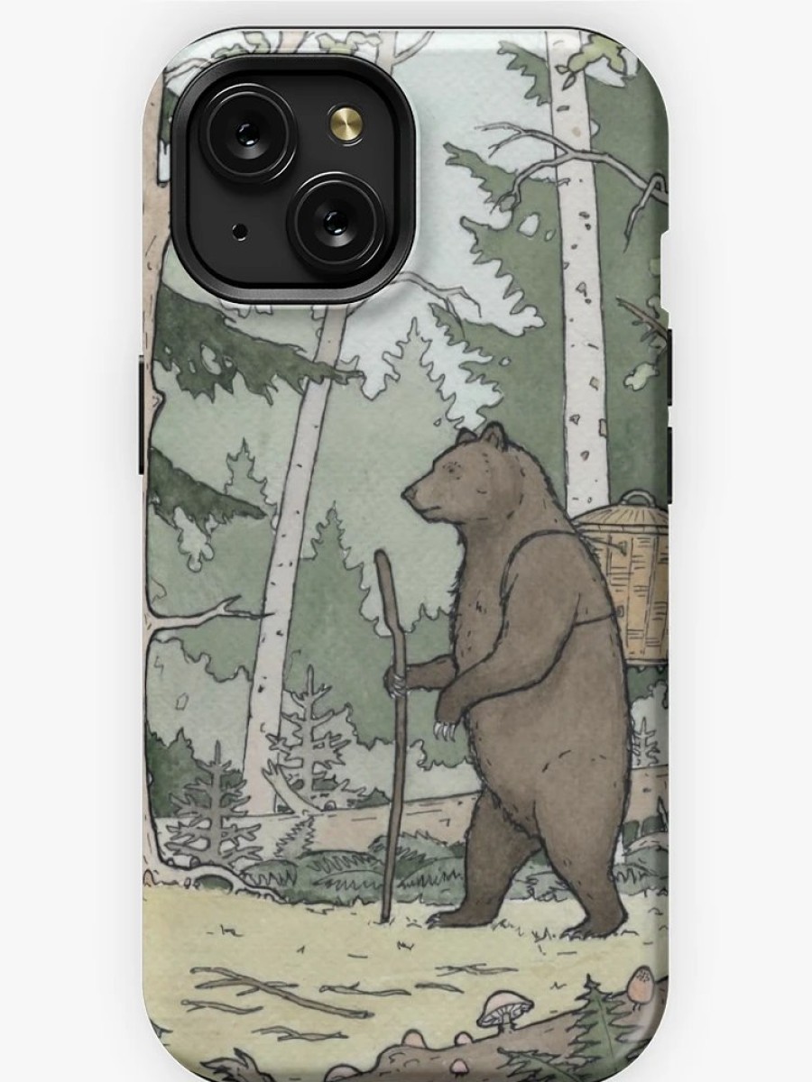 Redbubble Bear In The Woods Iphone Case New