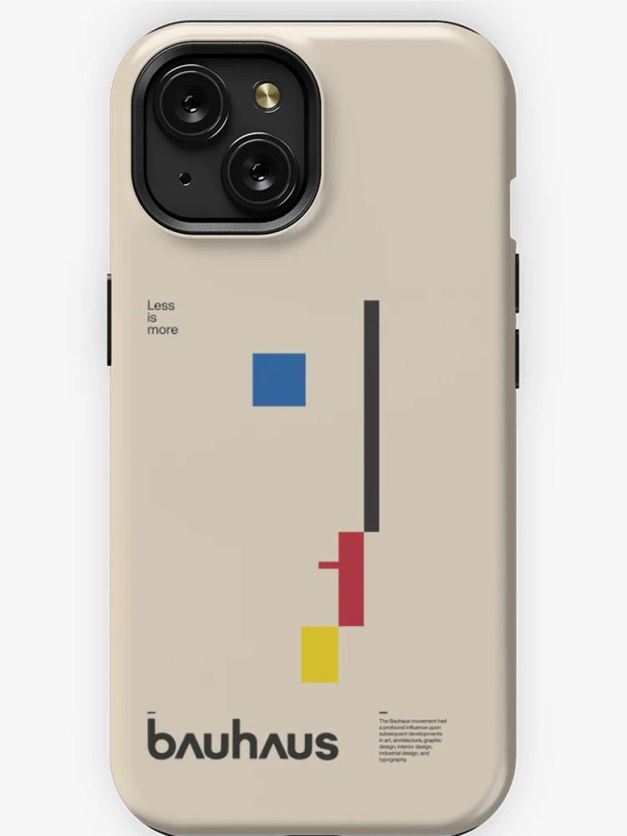 Redbubble Bauhaus Print, Oskar Schlemmer Bauhaus Logo, Minimal Modernism Art, Weimar 1923, Bauhaus Exhibition Print Iphone Case Wholesale