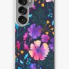 Redbubble Fluro Floral Watercolour Flower Pattern Samsung Galaxy Phone Case Wholesale