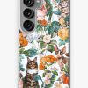 Redbubble Cat And Floral Pattern Iii Samsung Galaxy Phone Case Online