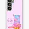 Redbubble Your Best Is Enough Sunset Cat Samsung Galaxy Phone Case Wholesale