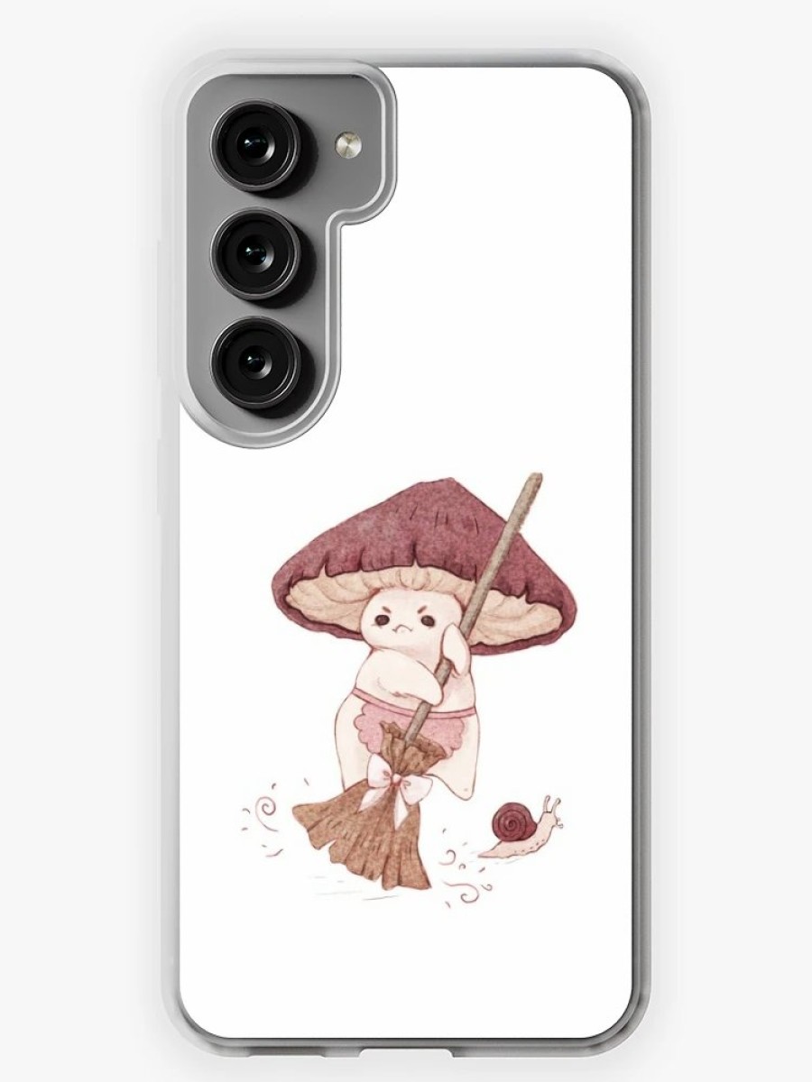 Redbubble Angy Mushroom Does Not Like To Clean Samsung Galaxy Phone Case Best