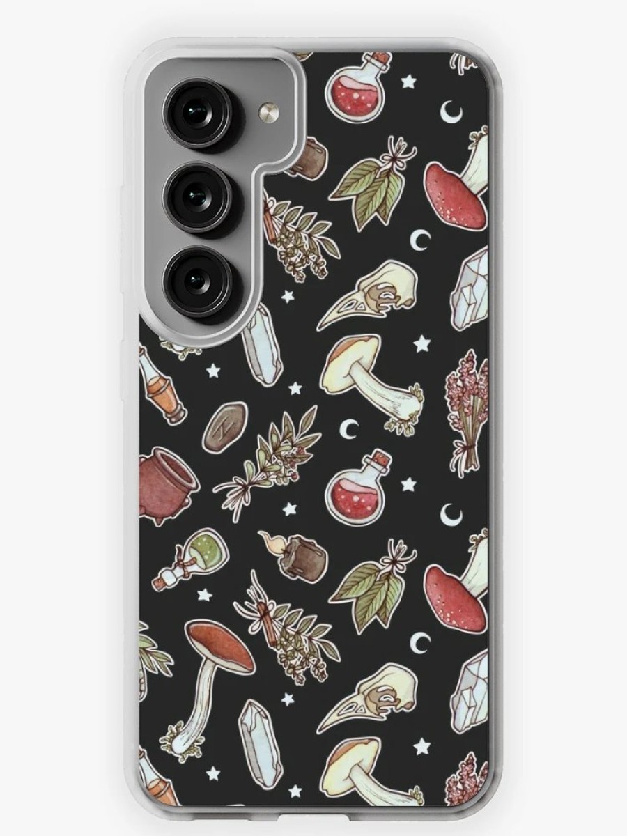 Redbubble Witchy Pattern Dark Samsung Galaxy Phone Case New