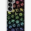 Redbubble D20 Dice Set Pattern (Rainbow) Samsung Galaxy Phone Case Clearance