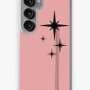 Redbubble 1950S Atomic Age Retro Starbursts In 50S Pink And Black Samsung Galaxy Phone Case New