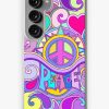 Redbubble Psychedelic Hippy Retro Peace Art Samsung Galaxy Phone Case Online