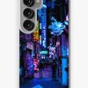 Redbubble Blue Tokyo Alleys Samsung Galaxy Phone Case Hot