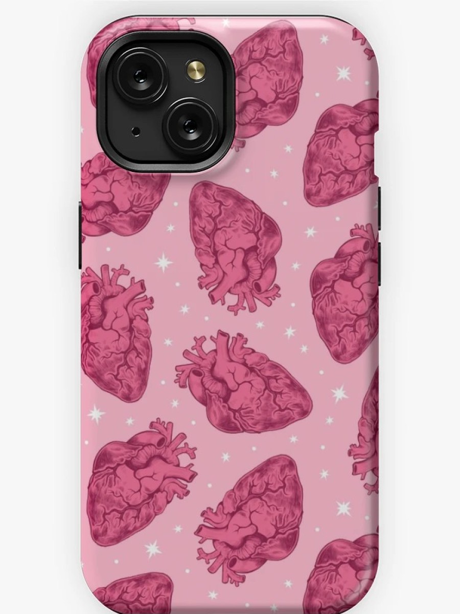 Redbubble Anatomical Hearts Scatter Pink Iphone Case Online