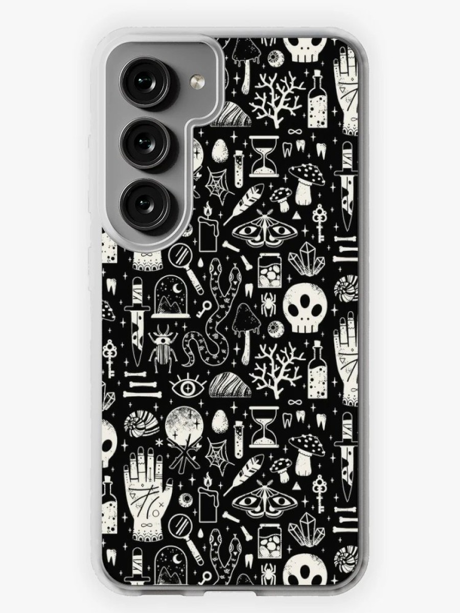 Redbubble Curiosities: Bone Black Samsung Galaxy Phone Case Hot