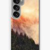 Redbubble In My Other World // Sunrise In A Romantic Misty Foggy Autumn Fairytale Wilderness Forest With Trees Covered In Fog And Sunlight Samsung Galaxy Phone Case Online