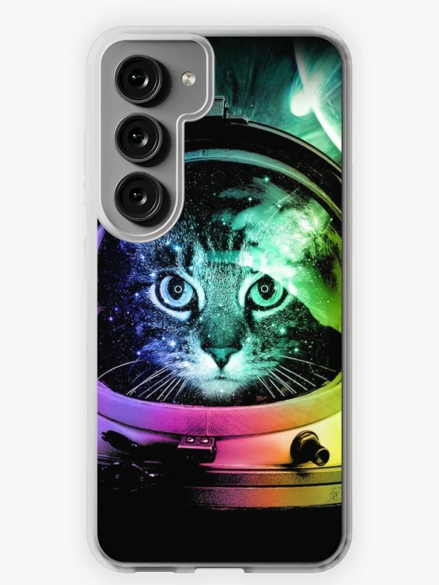 Redbubble Astronaut Cat V.Ii Samsung Galaxy Phone Case Clearance