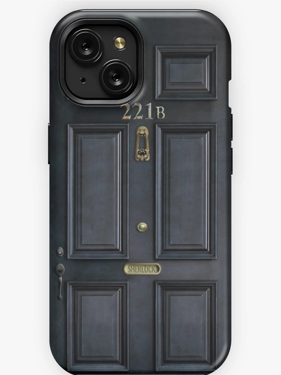 Redbubble 221B Baker Street Black Wood Door Iphone Case Wholesale