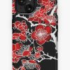 Redbubble Red And Black Peach Blossoms Iphone Case New