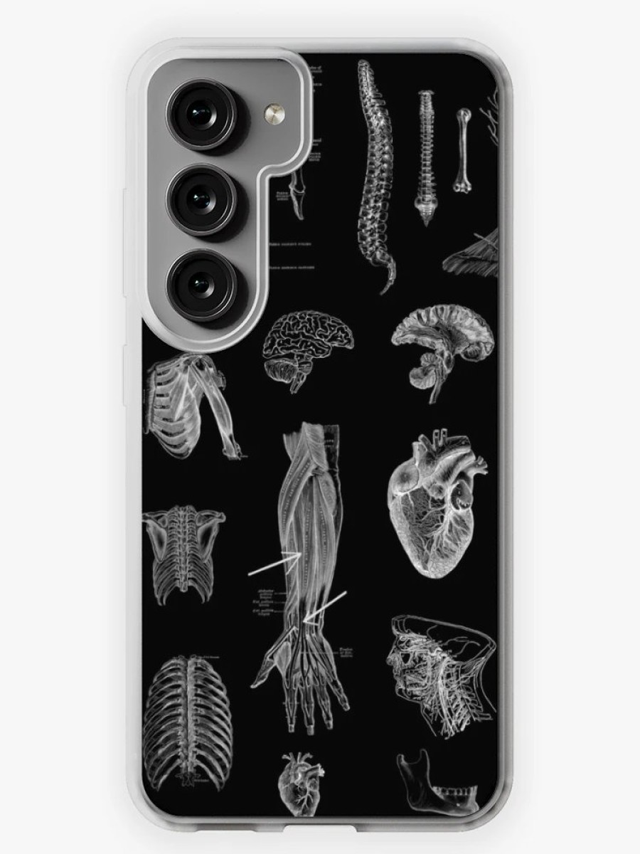 Redbubble Vintage Anatomy Print Samsung Galaxy Phone Case Clearance