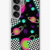 Redbubble Trippy Neon 80'S Space Party - Planets And Space Globs Samsung Galaxy Phone Case New