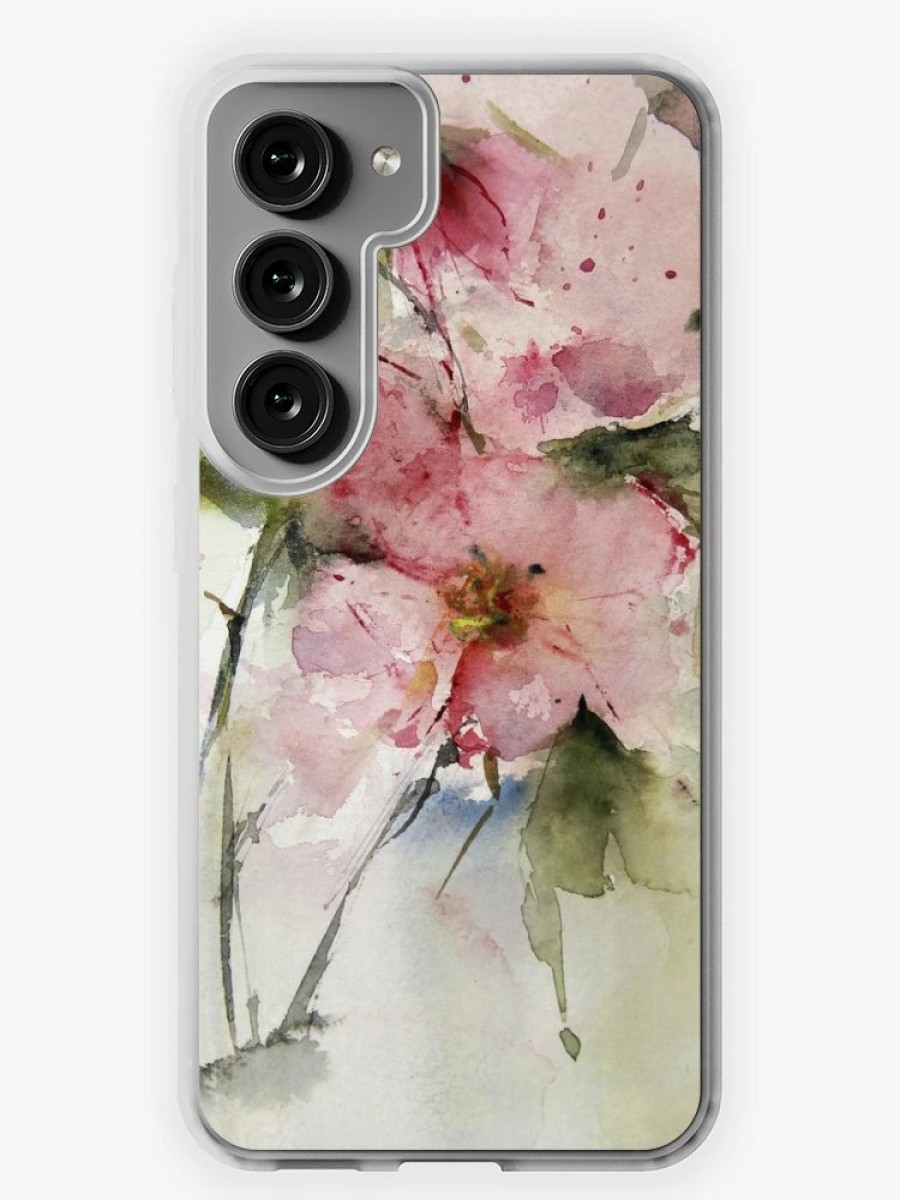 Redbubble Watercolor Flowers From Arcen Samsung Galaxy Phone Case Best