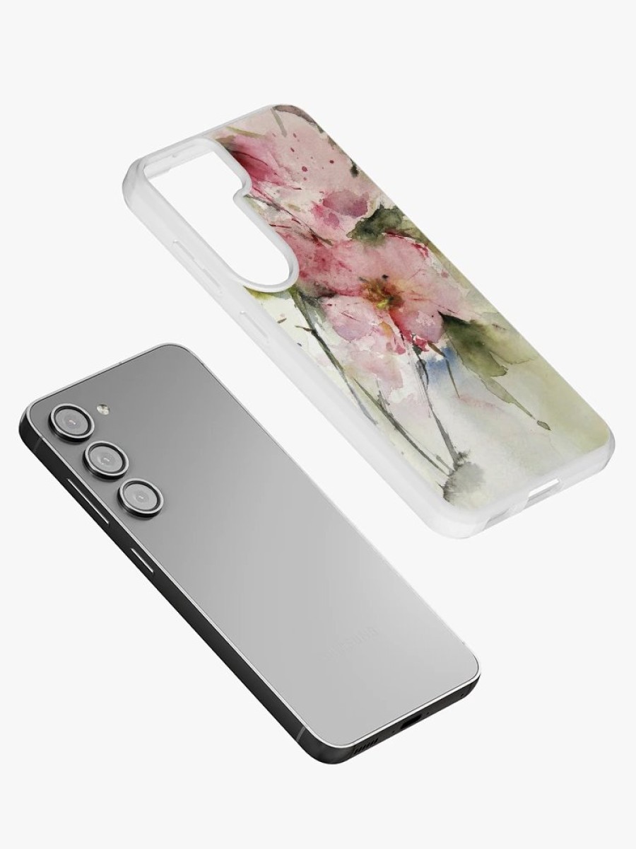 Redbubble Watercolor Flowers From Arcen Samsung Galaxy Phone Case Best