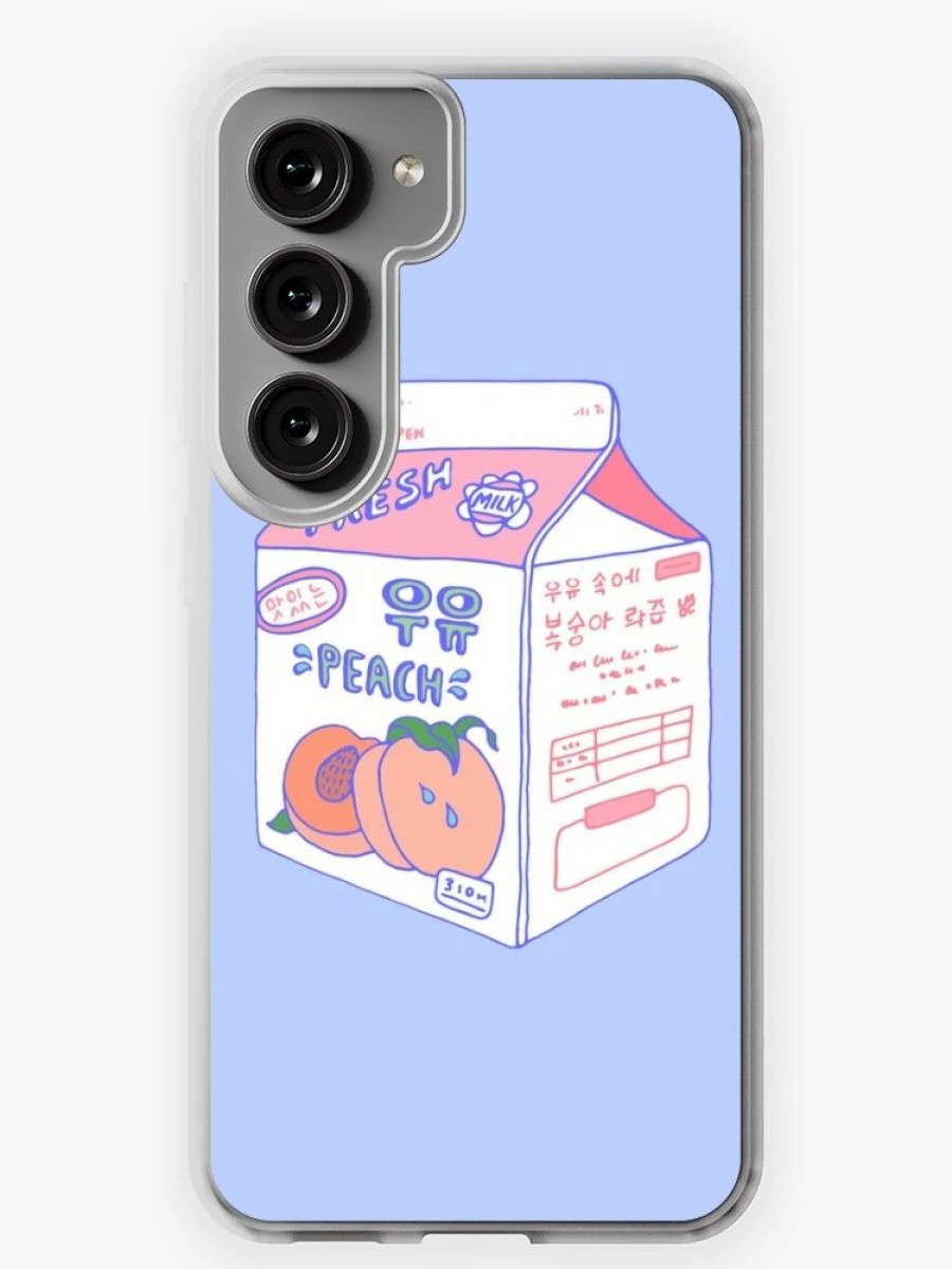 Redbubble Peach Milk Carton Samsung Galaxy Phone Case Online