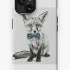 Redbubble Fox Dapper: A Portrait Of Elegance Iphone Case Hot