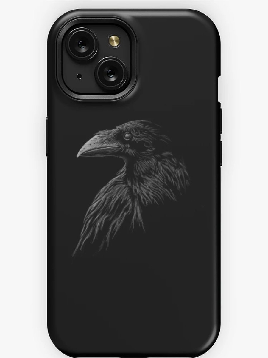 Redbubble Mystical Black Raven Illustration Crow Artwork Iphone Case New