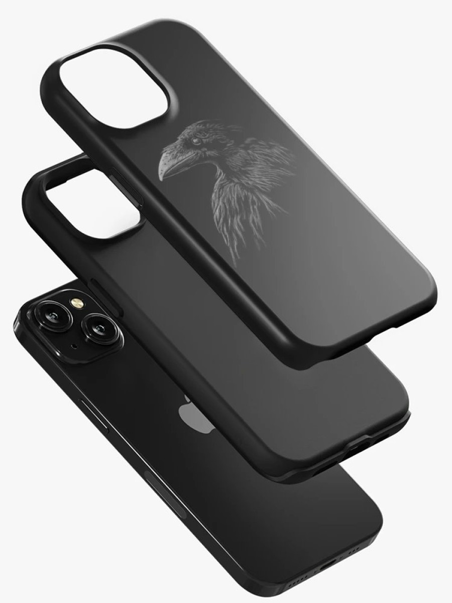 Redbubble Mystical Black Raven Illustration Crow Artwork Iphone Case New