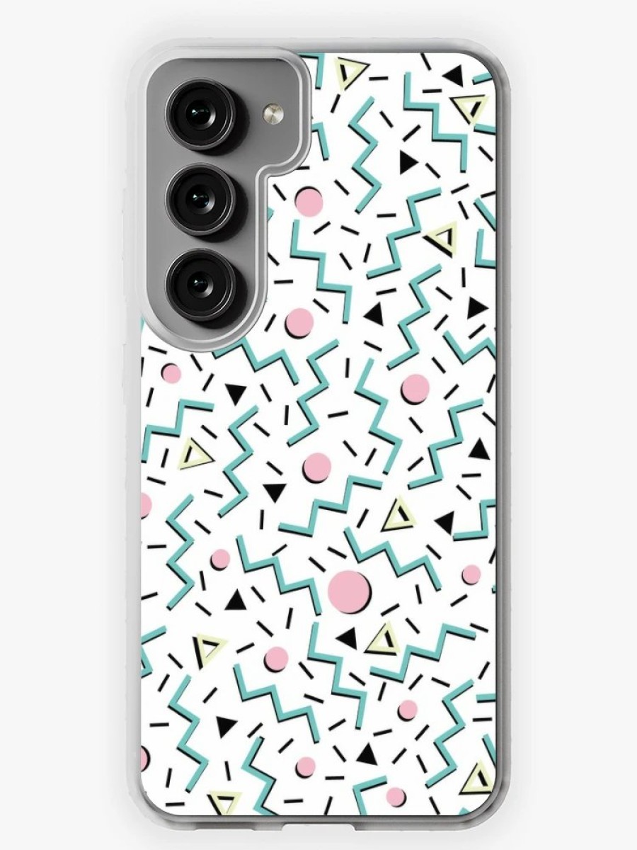 Redbubble Back To The 80'S Eighties, Funky Memphis Pattern Design Samsung Galaxy Phone Case Clearance