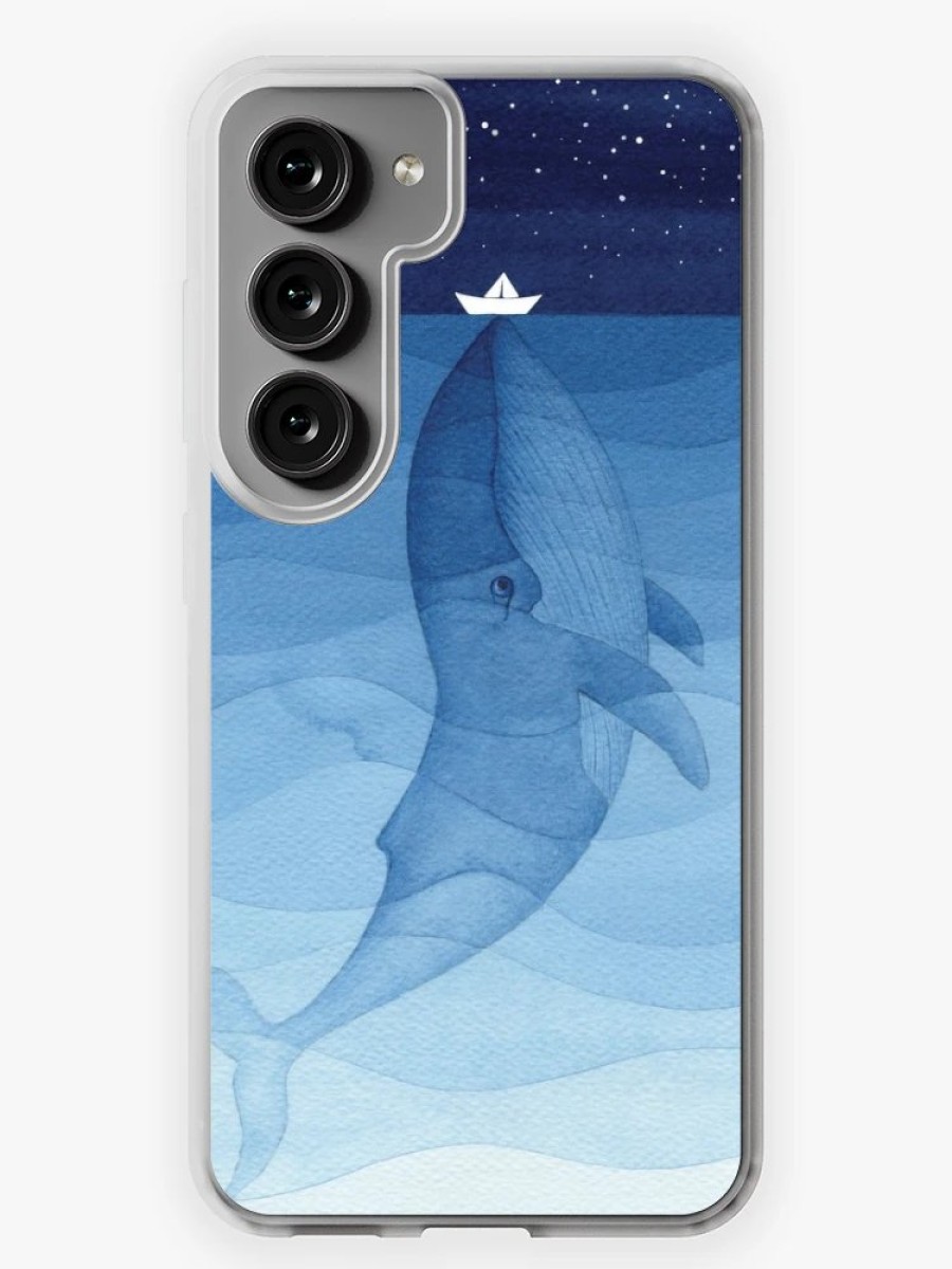 Redbubble Blue Whale, Sea Animal Samsung Galaxy Phone Case Best