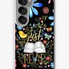 Redbubble I Just Want To Read - Black Floral Samsung Galaxy Phone Case Hot