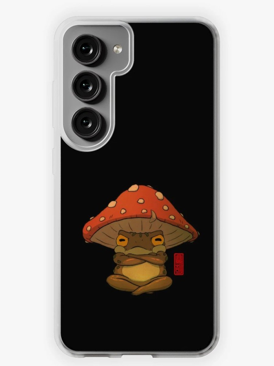 Redbubble Toad In Toadstool Hat Art No Background Samsung Galaxy Phone Case Online