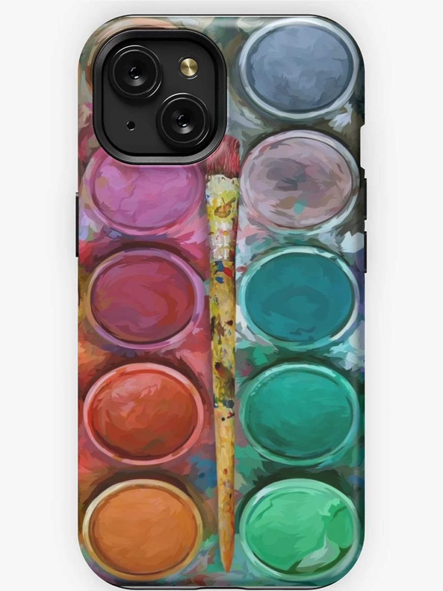 Redbubble Watercolor Rainbow Flow Abstraction Palette Iphone Case Clearance