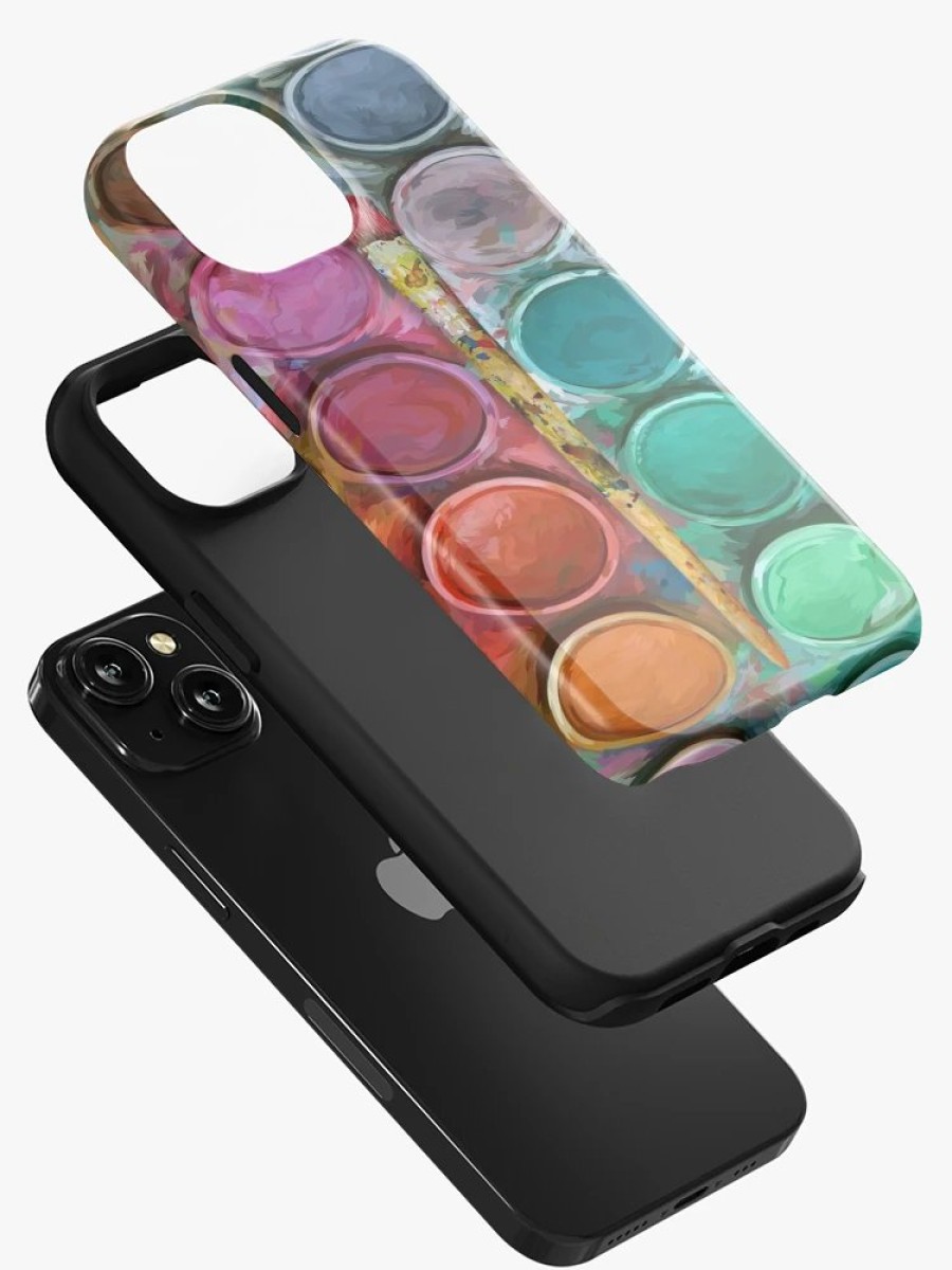 Redbubble Watercolor Rainbow Flow Abstraction Palette Iphone Case Clearance