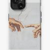 Redbubble The Creation Of Adam Michelangelo Fingers Touching Iphone Case Best