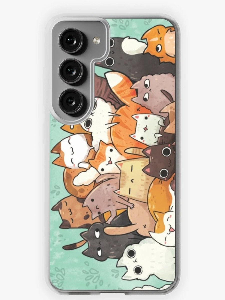 Redbubble Pile O Cat Samsung Galaxy Phone Case Online