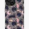 Redbubble Night Cats Pattern (Pink Dreams) Iphone Case Hot