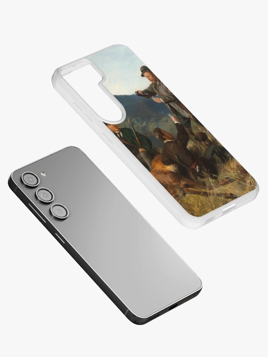 Redbubble A Successful Hunt | Carl Friedrich Deiker | 1873 Hunting Nature Art Samsung Galaxy Phone Case New