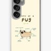 Redbubble Anatomy Of A Pug Samsung Galaxy Phone Case Wholesale