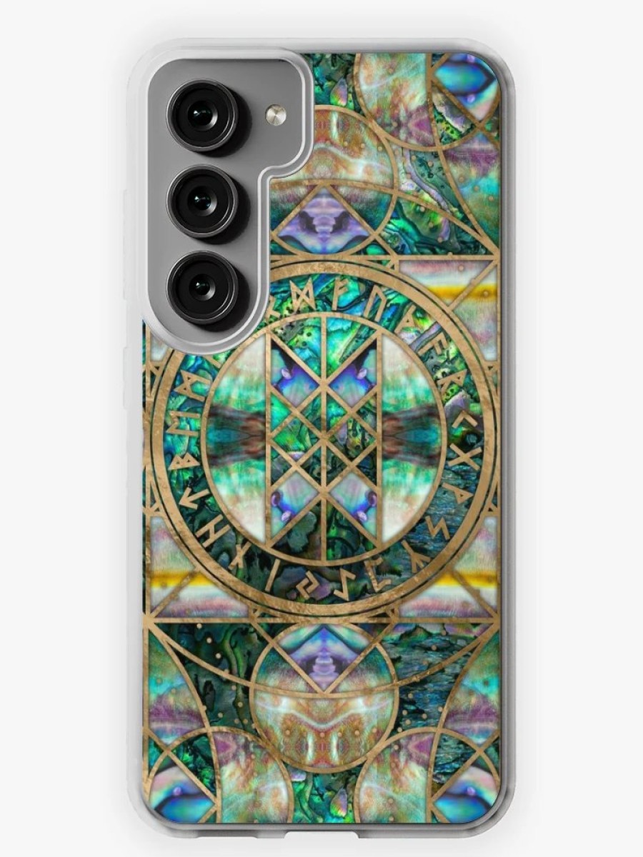 Redbubble Web Of Wyrd The Matrix Of Fate -Abalone Shell Samsung Galaxy Phone Case Hot