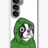 Redbubble Boston Terrier Green Hoodie Samsung Galaxy Phone Case New